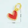 Ventas Directas de Fábrica, Venta al por Mayor de Artículos en Stock, Chapado en Oro Real Microincrustado de Cobre 18K, Colgante en Forma de Corazón Chapado en Oro