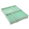 Nueva caja de almacenamiento de tela no tejida engrosada para ropa interior, calcetines, armario, cajón, juego de cuatro piezas a cuadros