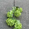 Fabricante de Flores Artificiales para Bodas Verdes Hortensia Verde Rosa Rocío de Golondrina Loto Bola de Cebolla Decoración Suave para Bodas Flor Artificial al por Mayor