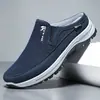 Sapatos Masculinos Populares Transfronteiriços, Tênis Casuais Estilo Pai, Sapatos de Pano Old Beijing, Sapatos Preguiçosos Respiráveis Slip-On, Sapatos Fechados de Pescador