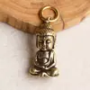 Chaveiro Pequeno de Latão Retrô Cobre Bebê Buda Pequeno Pingente Chaveiro de Carro Pingente Joia para Homens