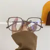 Gafas de marco grande ultraligeras para miopía de luz azul para mujer se pueden equiparar con montura de ojo coreana de moda para hombre de cara redonda con lente plana 30087