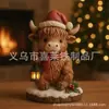 Adornos Navideños Lindos y Tiernos de Vaca de las Tierras Altas para Nuevo Producto Transfronterizo, Atmósfera de Halloween para Hogar y Jardín, Regalos