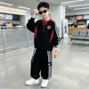 Traje de Otoño para Niños Niños 2026 Nuevo Estilo Niños Grandes Otoño Niños Guapo Estilo Primavera y Otoño Sudadera Deportiva para Niños Moderna
