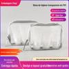 Atacado do Fabricante Bolsa Cosmética Portátil Transparente de PVC Bolsa Espessa para Armazenamento de Artigos de Higiene Pessoal Bolsa com Zíper de Viagem Fornecimento