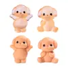 Micro-paisagem Criativa Fofa Brilhante Poodle Filhote Casa de Bonecas DIY Acessórios Decorativos Mini Enfeites de Mesa