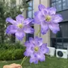 Almofada de Alfinetes Flor Begônia de 3 Cabeças, Flor Artificial, Flor Falsa para Casamento e Decoração de Casa, Atacado