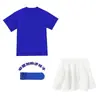 Traje de Rendimiento Cielo para Niños de Alumnos Día del Niño Traje de Manga Corta de Color Caramelo Cheerleading Ropa Dopamina
