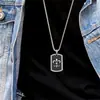 Collar de Acero de Titanio para Hombre, Colgante de Letra de Moda Hip-Hop, Cadena para Suéter Estilo Coreano, Collar Largo Estilo Lujo Ligero, Venta al por Mayor de Joyería