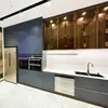 Armários de Cozinha em Aço Inoxidável 304 Feitos Sob Medida para Uso Residencial, Reforma de Cozinhas Antigas, Bancadas de Aço Inoxidável, Personalização no Local em Foshan