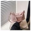 2025 Nuevo Senmeng Versátil Casual Patrón Lichi Transfronterizo Retro Cierre Bolso de Cubo Portátil Bolso de Hombro Cruzado para Mujer