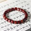 Sándalo Verde, Palo de Rosa, Sándalo Sangre, Cuentas de Barril Pequeñas de Madera Cruda, Pulsera Simple de Sándalo de una Sola Vuelta