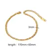 Pulseira de aço titânio simples da moda pulseira versátil faça você mesmo senhoras alto senso banhado a ouro 18k pulseira de aço inoxidável atacado