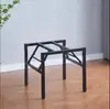 Estrutura de mesa dobrável pernas de mesa brancas restaurante metal suporte de camada dupla prateleira dobrável suporte de flores suporte de mola atacado