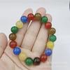 Pulseira de Ágata Natural Multicolorida com Padrão de Dragão, Pulseira de Ágata Multicolorida com Pedras Preciosas em Cores de Doce, Presentes Promocionais, Suprimento para Transmissão ao Vivo em Barraca de Rua