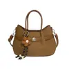Bolso de mano retro de nicho transfronterizo Henggeng nuevo simple versátil bandolera gran capacidad bandolera de color block