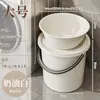 Cubo de Plástico con Tapa, Set Portátil de Artículos de Tocador, Cubo de Agua Grande y Duradero para Dormitorio Estudiantil, Engrosado para Uso Doméstico