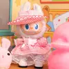 Adecuado para Ropa de Muñeca Labubu, Peluche Vinilo Sentado Fiesta Primera, Segunda y Tercera Generación Traje de Falda de Repuesto