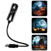 Lámpara Proyector Luz Nocturna USB Calavera Murciélago Papá Noel Decoración Habitación de Fiesta Proyector Cielo Estrellado del Universo