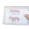 Dai Yueda Hecho a Mano Para Llevar Un Nuevo Blanco de Primavera y Verano Elegante Gato Francés Ojo de Gato Pegatinas de Manicura de Alta Gama