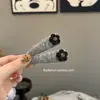 Pinza para el pelo de mohair con flores pequeñas de estilo nuevo para otoño e invierno coreano, pinza para flequillo de gama alta, pinza lateral, pinza para pelo roto, accesorios para el pelo