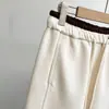 [Especial] Ropa de otoño para mujer talla grande de más de 100 kg, nuevo diseño simple de bloques de color, cintura elástica, corte tridimensional, pantalones largos casuales 1041