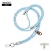 Cordón de Teléfono Móvil de Gama Alta Correa Resistente de 6 mm para Cuello Cruzado Ajustable Exterior Anti-Pérdida Exquisita Cuerda Tejida para Muñeca