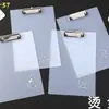 Clip de Tablero de Plástico PP de Color Caramelo Carpeta de Archivos de Oficina A4/32K Clip de Tablero de Escritura para Estudiantes Clip de Tablero de Material de Escritura