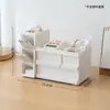 Nuevo Portalápices, Caja de Almacenamiento Tipo Cajón de Escritorio para Estudiantes de Lujo Ligero y Gama Alta, Caja de Almacenamiento para Gomas Elásticas y Papelería con Forma de Casa Pequeña