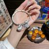 Pulsera de plata de ley s925 estilo coreano estilo coreano de alta gama sentido de la minoría sentido del color cara sonriente con cuentas 2023 nuevo para mujer
