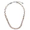 Nuevo collar tejido de tres capas de primavera, clásico, informal, ligero, de lujo, de moda, de titanio galvanizado.