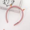 Novo Mini Pequeno Antlers Esponja Cabelo Hoop Bonito Feminino Coração High-end Lavar Rosto Pressão Cabelo Hoop Cabelo Cartão Headwear