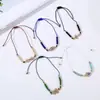 Amazon Venta Caliente Transfronteriza Geométrico Incrustado de Diamantes Cruz con Tortuga Marina Incrustado de Diamantes Pulsera de Cuentas de Cristal para Hombres y Mujeres Pulsera de Amistad