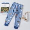 Otoño e Invierno Pantalones cálidos con forro polar para niños y niñas, caricatura con tobillo ajustado, calzoncillos largos gruesos, pantalones para usar debajo, pantalones de pijama para bebé