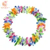 Fiesta Kaifeng 80 piezas flor cifrado engrosado collar hawaiano anillo para la cabeza pulsera juego de cuatro piezas actuación en escenario disfraz