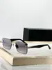 Óculos de Sol Quadrados Sem Aro com Lentes de Borda Cortada de Designer de Luxo para Homens e Mulheres Óculos de Sol de Estrela Europeus e Americanos the Appirs