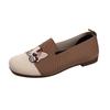Zapatos de Verano 2026 Estilo Nuevo para Mujer, Punta Redonda, Versátiles, sin Cordones, con Malla Fly-Knit, Bordados, Modernos, Ligeros, Zapatos para Mamá