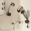 Soporte para secador de pelo con ventosa, instalación sin taladro, estante giratorio para secador de pelo para el baño, soporte de pared para secador de pelo perezoso