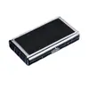 Estuche Universal para Cigarrillos de Acero Inoxidable, Adecuado para Cigarrillos Regulares, Medianos y Delgados, con Cubierta de Cuero, Resistente a la Humedad, Resistente a la Presión, Portavasos para Cigarrillos Portátil, Capacidad para 20 Cigarrillos Delgados