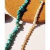 Collar de perlas con costuras turquesas de verano para mujer, estilo europeo y americano, con cadena de perlas de agua dulce AB, estilo festivo de moda 54