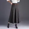 Saia rodada, de comprimento médio, em linha A para mulheres, nova coleção outono/inverno 2026, moderna, elegante, versátil e que afina a silhueta
