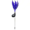 Lámpara de lavanda para exteriores, cuadrada, para parque, césped, inserto de suelo, lámpara de paisaje, linterna de simulación LED, que puede generar energía solar transfronteriza.