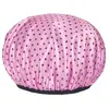Gorro de ducha impermeable para mujer, elegante y atractivo, adecuado para usar en la ducha y la cocina, a prueba de aceite, de doble capa, engrosado, para uso doméstico