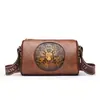 Bolsa Transversal Feminina Retrô Popular Transfronteiriça, Bolsa de Ombro Estilo Universal Boston Moda, Bolsa para Celular para Mães de Meia-Idade e Idosas