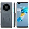 Denior es Adecuado para Funda de Teléfono Móvil Huawei Mate60, Cubierta Trasera Retro de Imitación de Cuero P70Ultra con Ranura para Tarjetas, Funda de Cuero 50Pro