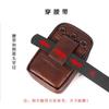 2021 Nova Bolsa Masculina de Couro de Vaca para Celular Bolsa Transversal Multifuncional Cinto para Canteiro de Obras ao Ar Livre Estojo para Celular Impermeável