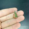 Colgante de calabaza Fu Lu de piedra semipreciosa amatista ojo de tigre natural de 20 mm, collar DIY, accesorio de joyería para horquilla antigua
