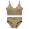 Ropa interior sin aro Pecho grande Piel pequeña Amigable Sexy Camisola de base Delgada Espalda Bonita Traje de dormir Chaleco de compresión para el pecho de mujer