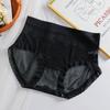 Ropa interior para mujer otoño y verano superdelgada cintura alta elástica malla patrón de encaje ropa interior mujer vientre venta al por mayor personalizada