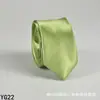 Corbata de color liso para hombre casual 5 cm estilo coreano seda artificial estrecha para lugar de trabajo boda negocios administrativa venta al por mayor